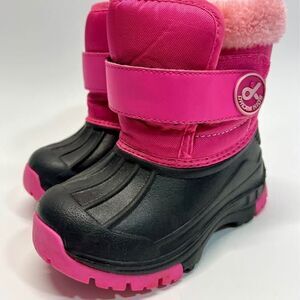 Dream Kids Pink Winter Boots Toddler US 6–6.5 Waterproof Fur Lined